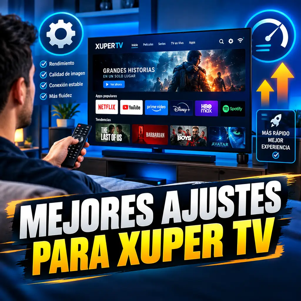 Mejores ajustes para el rendimiento de Xuper TV